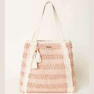 NEW O’Neill “Faraway” tote bag -blush/beige